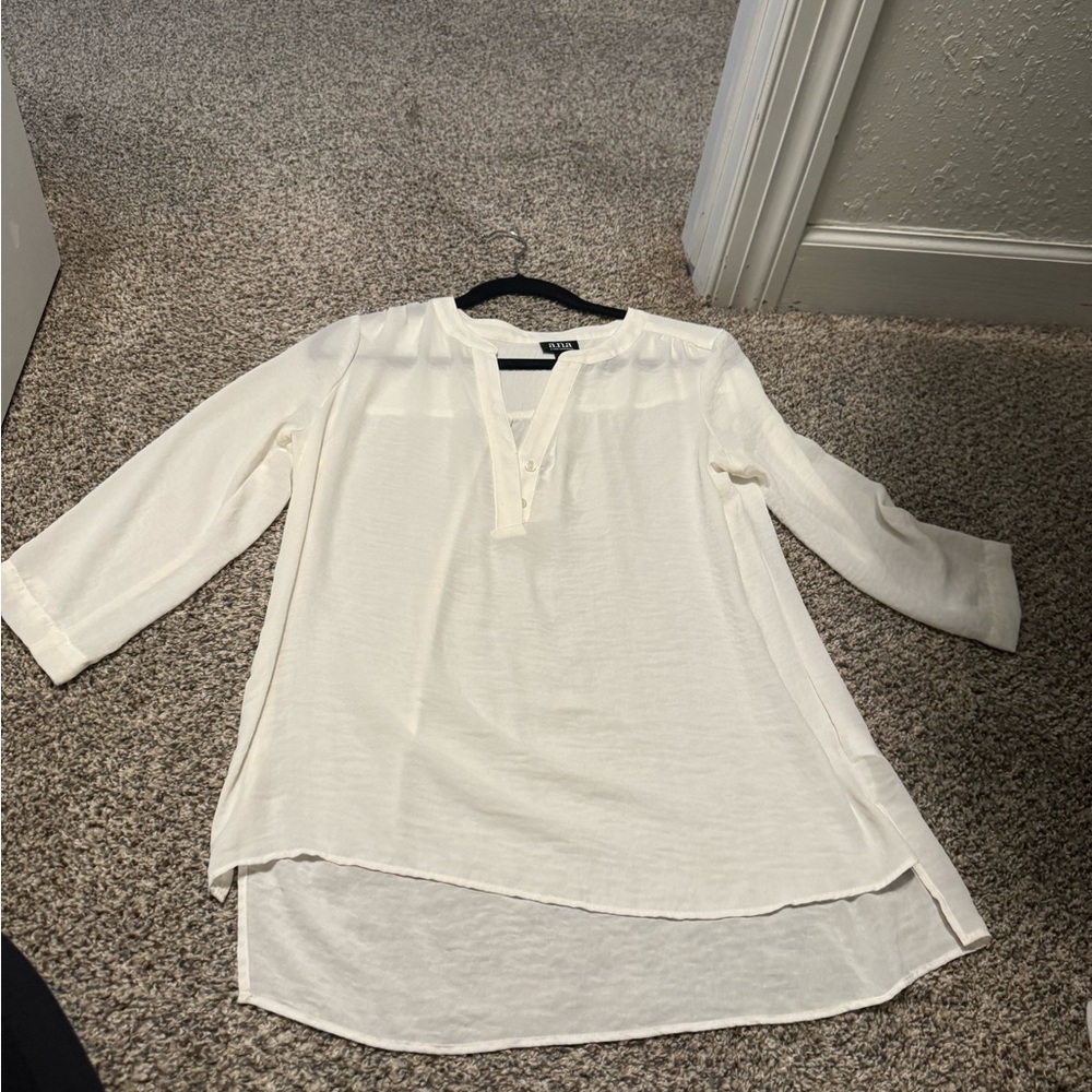 a.n.a Cream Women's Tunic Top